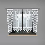 Firany - Firana panelowa Klaudia 140 x 37 cm biały - miniaturka - grafika 1