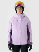 Kurtki damskie - 4F Kurtka narciarska membrana NeoDry 10000 damska - fioletowa XXL - miniaturka - grafika 1
