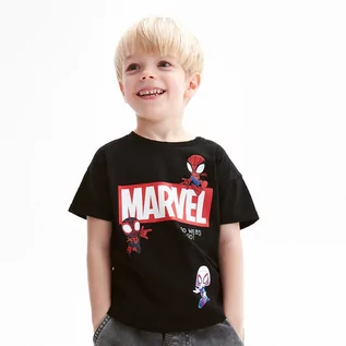 Koszulki dla chłopców - Reserved - T-shirt Spider-Man - Czarny - grafika 1