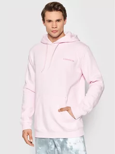 Bluzy męskie - Adidas Bluza Sports Club HF5674 Różowy Regular Fit - grafika 1