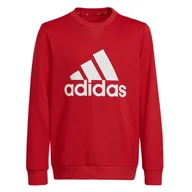 Bluzy sportowe damskie - Bluza adidas Essentials HN1911 - czerwona - Adidas - miniaturka - grafika 1