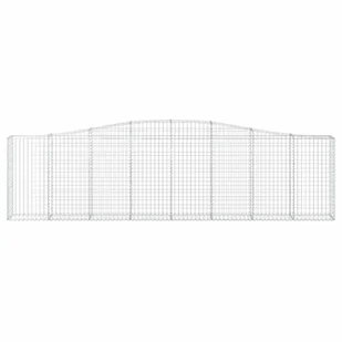 VIDAXL Kosze gabionowe, 2 szt, 400x30x100/120 cm, galwanizowane żelazo - Ogrodzenia - miniaturka - grafika 5