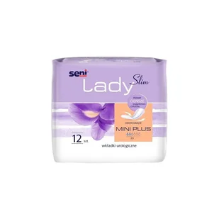 Seni Wkładki urologiczne dla kobiet Lady Slim Mini Plus 10x25.5cm 12 szt. |   SE-095-MP12-1PL - Pieluchy dla dorosłych - miniaturka - grafika 1