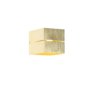 QAZQA Inteligentny kinkiet złoty 9,7 cm z WiFi G9 - Transfer - Lampy ścienne - miniaturka - grafika 1