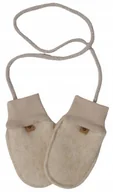 Rękawiczki dla dzieci - Zaffiro Rękawiczki dziecięce Wełna premium 0-12m Beige - miniaturka - grafika 1