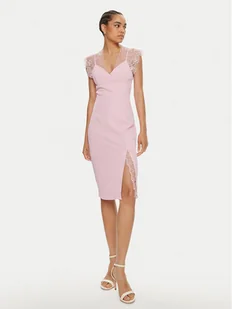 Imperial Sukienka koktajlowa A9990001R Różowy Slim Fit - Sukienki - miniaturka - grafika 1