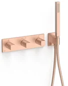 Baterie wannowe i prysznicowe - Bateria podtynkowa TRES B-system 24-K Matowe Różowe złoto 30725301OPM - miniaturka - grafika 1