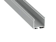 Akcesoria do oświetlenia - Profil aluminiowy DILEDA do taśm LED - Srebrny anodowany - 1m - miniaturka - grafika 1