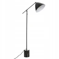 Lampy stojące - LAMPA Podłogowa CZARNA Żuraw na WYSIĘGNIKU Marmurowa Podstawa 145cm LOFT - miniaturka - grafika 1