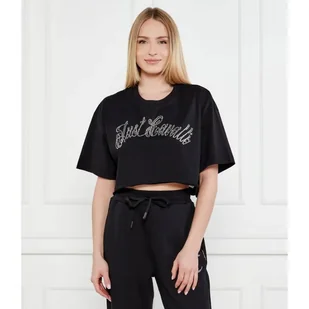 Just Cavalli T-shirt Cropped Fit - Koszulki i topy damskie - miniaturka - grafika 1
