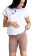 Legginsy - ToBe Damskie legginsy ciążowe (Hotpants), 4258149, brązowe, S, brązowy, S - miniaturka - grafika 1