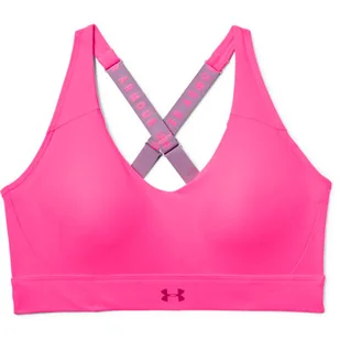 Biustonosz damski Under Armour  Vanish Mid-PNK XS - Bielizna sportowa damska - miniaturka - grafika 1