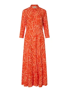 YAS Sukienka koszulowa Savanna 26022663 Pomarańczowy Loose Fit - Sukienki - miniaturka - grafika 1