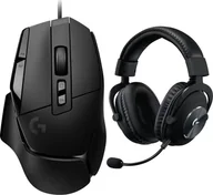 Myszki - Logitech G502 X GAMING MOUSE - BLACK + G Pro X Czarne 981-000818 - miniaturka - grafika 1