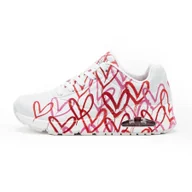 Sneakersy damskie - Sneakersy damskie Skechers X Jgoldcrown Uno-Spread The Love buty serduszka - miniaturka - grafika 1