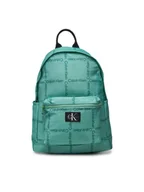 Plecaki - Plecak Calvin Klein Jeans City Grid Aop IU0IU00711 Zielony - miniaturka - grafika 1