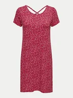 Sukienki - ONLY Sukienka codzienna Bera 15131237 Czerwony Regular Fit - miniaturka - grafika 1