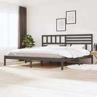 Łóżka - Lumarko Rama łóżka, szara, lite drewno sosnowe, 180x200 cm, 6FT - miniaturka - grafika 1