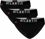 Majtki męskie - Slipy męskie Atlantic 3MP-094 Sport 3-pak czarne - miniaturka - grafika 1