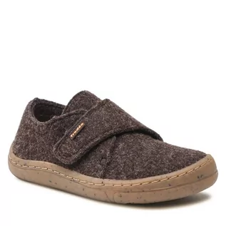 Buty dla chłopców - Kapcie Froddo Barefoot Wooly Slippers G1700341-3 Brown 3 - grafika 1