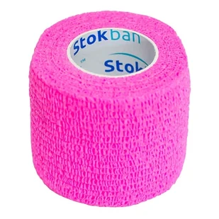 Opaska elastyczna samoprzylepna Stokban 5cm x 4,5m kolor różowy x1 sztuka - Apteczki i materiały opatrunkowe - miniaturka - grafika 1