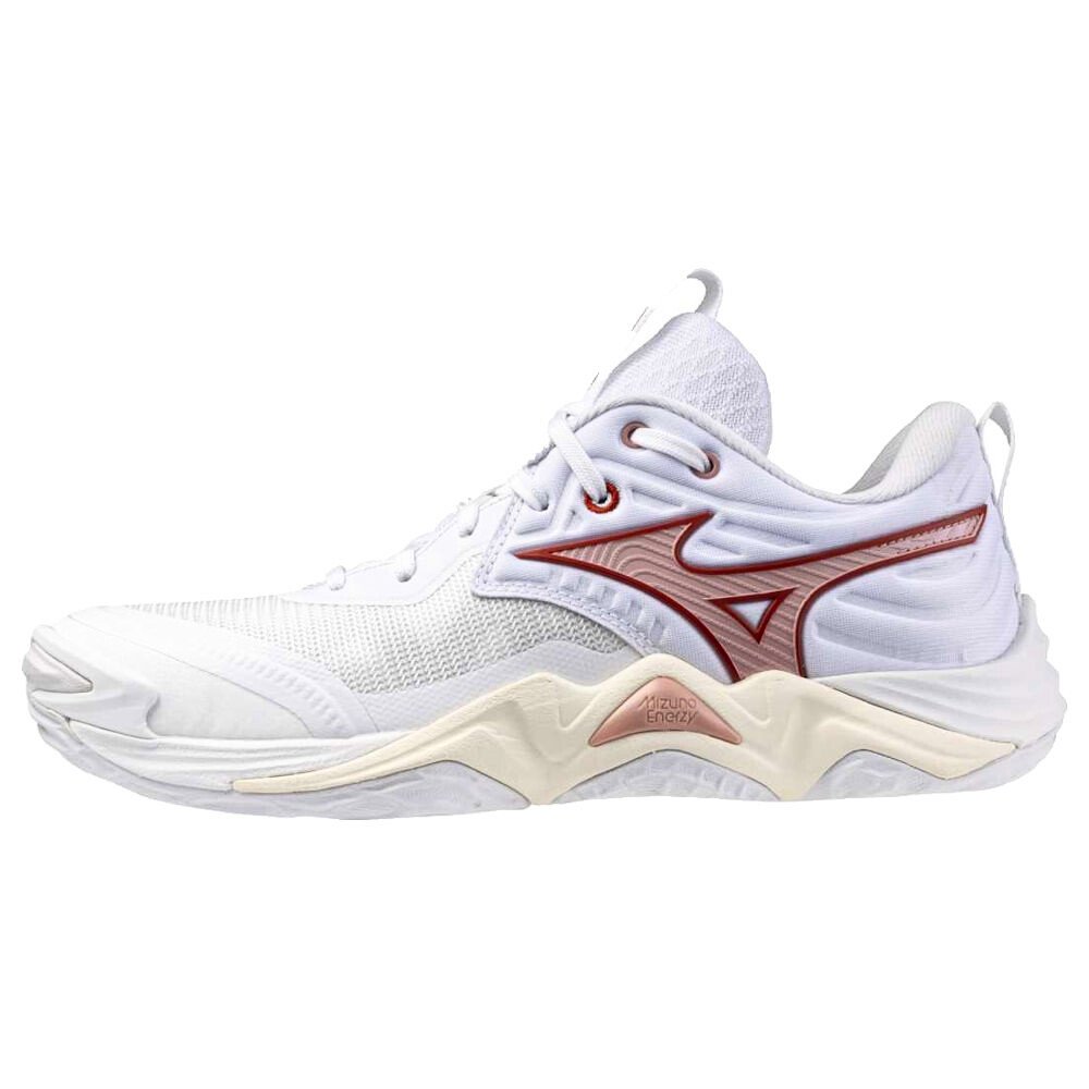 Damskie buty gimnastyczne Mizuno Wave Momentum Elite W White/Rose Elegance/Lava Falls EUR 38,5