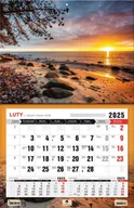 Kalendarze - Kalendarz 2025 jednodzielny Plaża orłowo KTJ-3XL V.15 - miniaturka - grafika 1