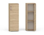 Meblościanki - Regał biurowy  komoda Pola 1D 110 x 40 cm Dąb Sonoma 3 półki - miniaturka - grafika 1