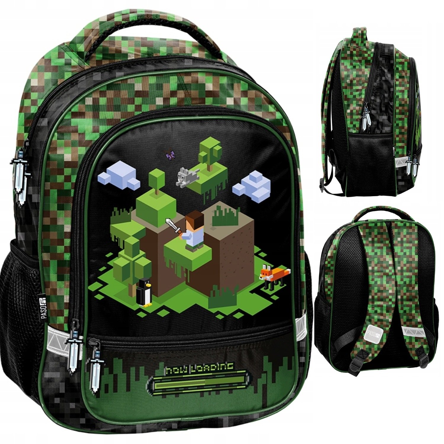 Plecak Szkolny Tornister Dla Chłopca 19L Minecraft