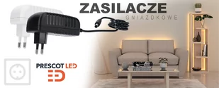 Zasilacz LED gniazdkowy 12V  6W 5.5/2.1 czarny - Taśmy LED - miniaturka - grafika 1
