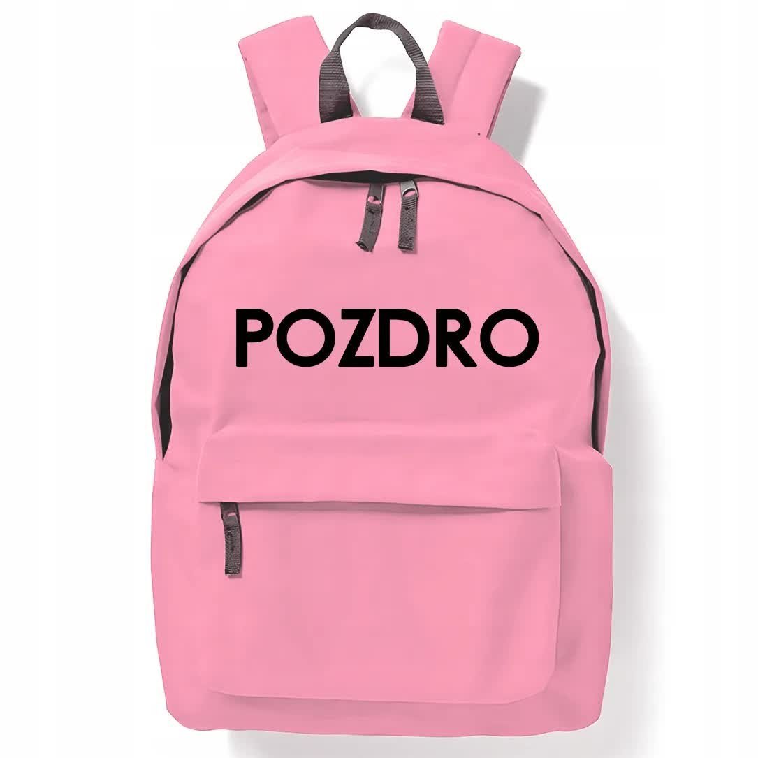 PLECAK Szkolny RÓŻOWY dla UCZNIA Pojemny Wzory
