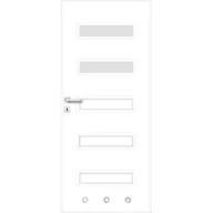 Drzwi wewnętrzne - Skrzydło ROCO tuleje biały 60 P 2Z WC - miniaturka - grafika 1