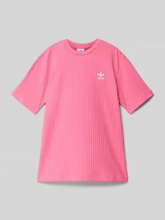 T-shirt o kroju wide fit z efektem prążkowania - Koszulki dla dziewczynek - miniaturka - grafika 1