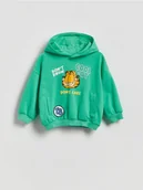 Bluzy i sweterki niemowlęce - Reserved - Bluza GARFIELD - zielony - miniaturka - grafika 1