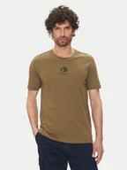 Koszulki męskie - Aeronautica Militare T-Shirt 251TS2424J641 Khaki Regular Fit - miniaturka - grafika 1