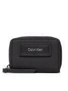 Portfele - Calvin Klein Mały Portfel Damski Ck Essential Za Wallet Sm K60K609194 Czarny - miniaturka - grafika 1