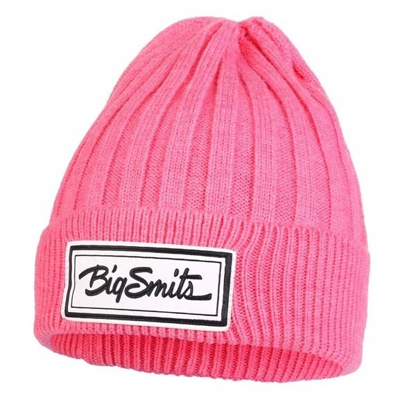 Ciepła Czapka Damska Jesienna Zimowa Gruba Wygodna Uniwersalna Moraj Pink