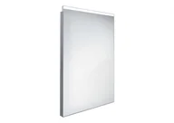 Lustra - Nimco Lustra - Lustro łazienkowe podświetlane LED 50x70 cm, kwadratowe, aluminiowe ZP 8001 - miniaturka - grafika 1
