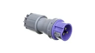 Gniazdka elektryczne - PCE Wtyczka przenośna 16A 3P 24V fioletowa IP44 TWIST 063v 063v - miniaturka - grafika 1