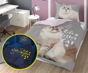 Pościel 140 x 200 2cz FLUO Młodzieżowa Jaime 4540A - Pościel dla dzieci - miniaturka - grafika 2