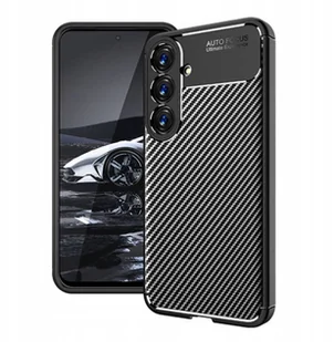 Nakładka Carbon case do Samsung Galaxy S25 FE czarny - Etui i futerały do telefonów - miniaturka - grafika 1