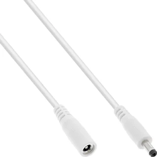 InLine InLine® DC extension cable, DC plug male/female 4.0x1.7mm, white, 2m - Kable komputerowe i do monitorów - miniaturka - grafika 1