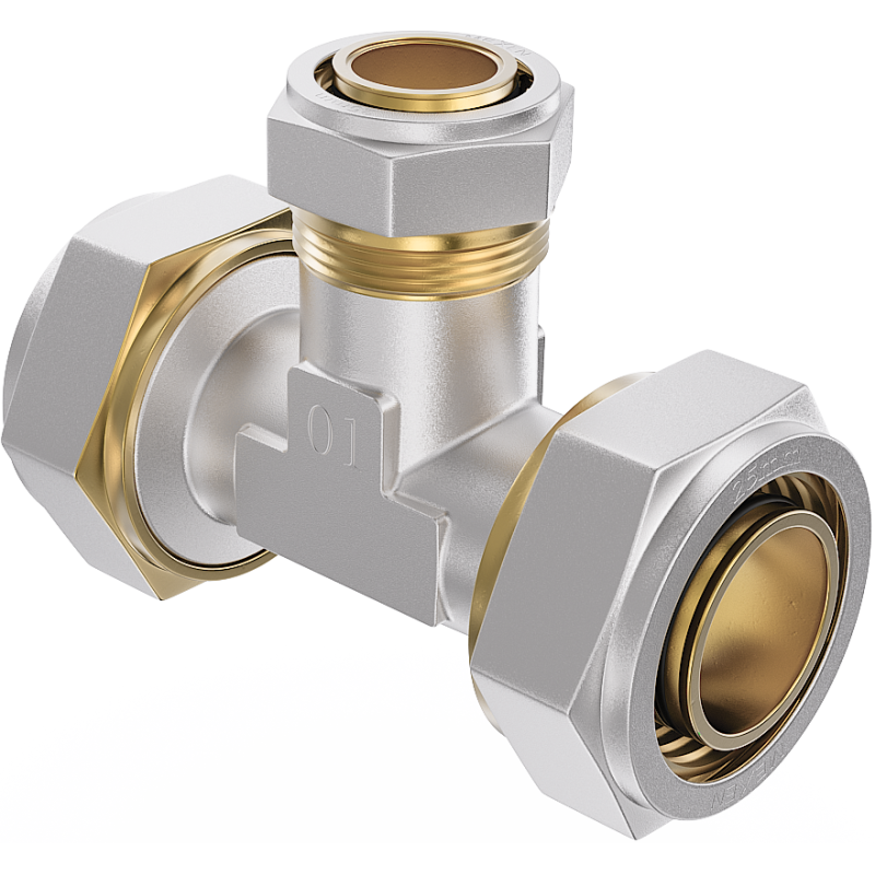Mexen PEX-S trójnik redukcyjny skręcany PEX 25 x 20 x 25 - W97231-252025-00