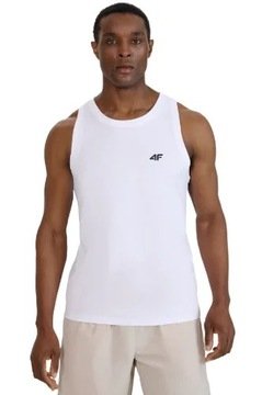 Koszulka 4F Męska Bez Rękawów T-shirt Tank Top Bokserka Bawełna L