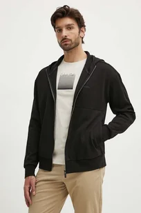 Calvin Klein bluza męska kolor czarny z kapturem gładka K10K113088 - Bluzy męskie - miniaturka - grafika 1