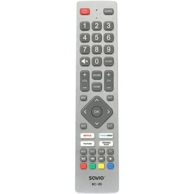 Pilot uniwersalny SAVIO RC-29 do Sharp Smart TV