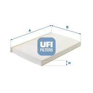 Filtry kabinowe - Filtr, wentylacja przestrzeni pasażerskiej UFI Filtry 53.391.00 - miniaturka - grafika 1