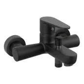 Baterie wannowe i prysznicowe - Bateria wannowa czarna 14 cm Cordoba Ferro - miniaturka - grafika 1