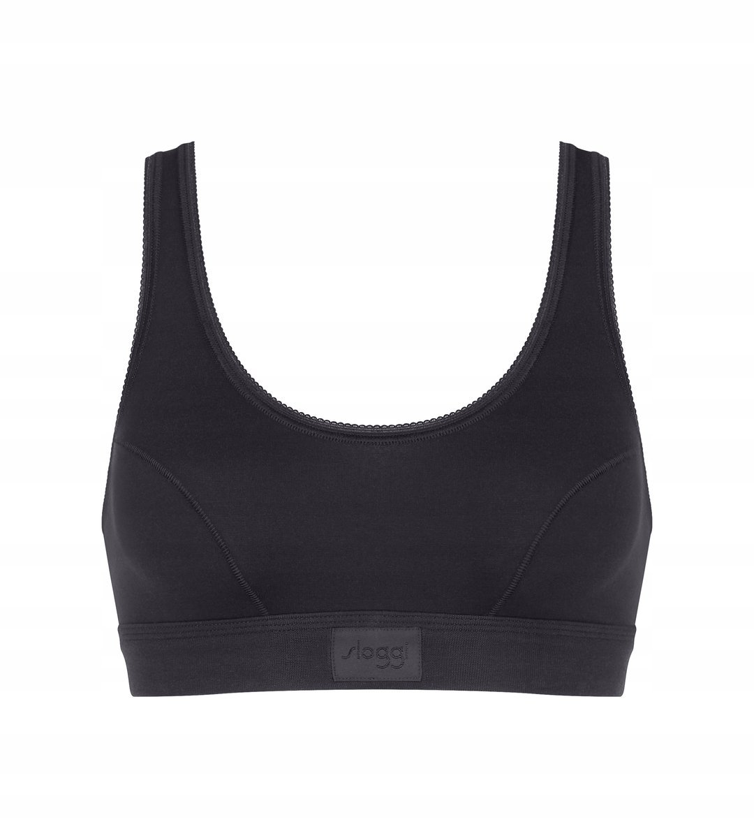 Sloggi Czarny Miękki Biustonosz Bawełniany Bez Fiszbin 40 J2A