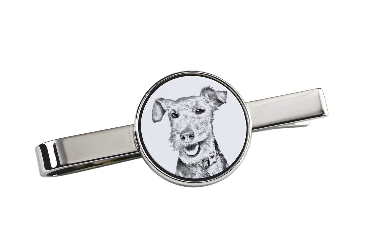 Terier walijski, Welsh Terrier - spinka do krawata z psem, personalizowany klips do krawata, wyjątkowy prezent dla mężczyzny marki Art-Dog